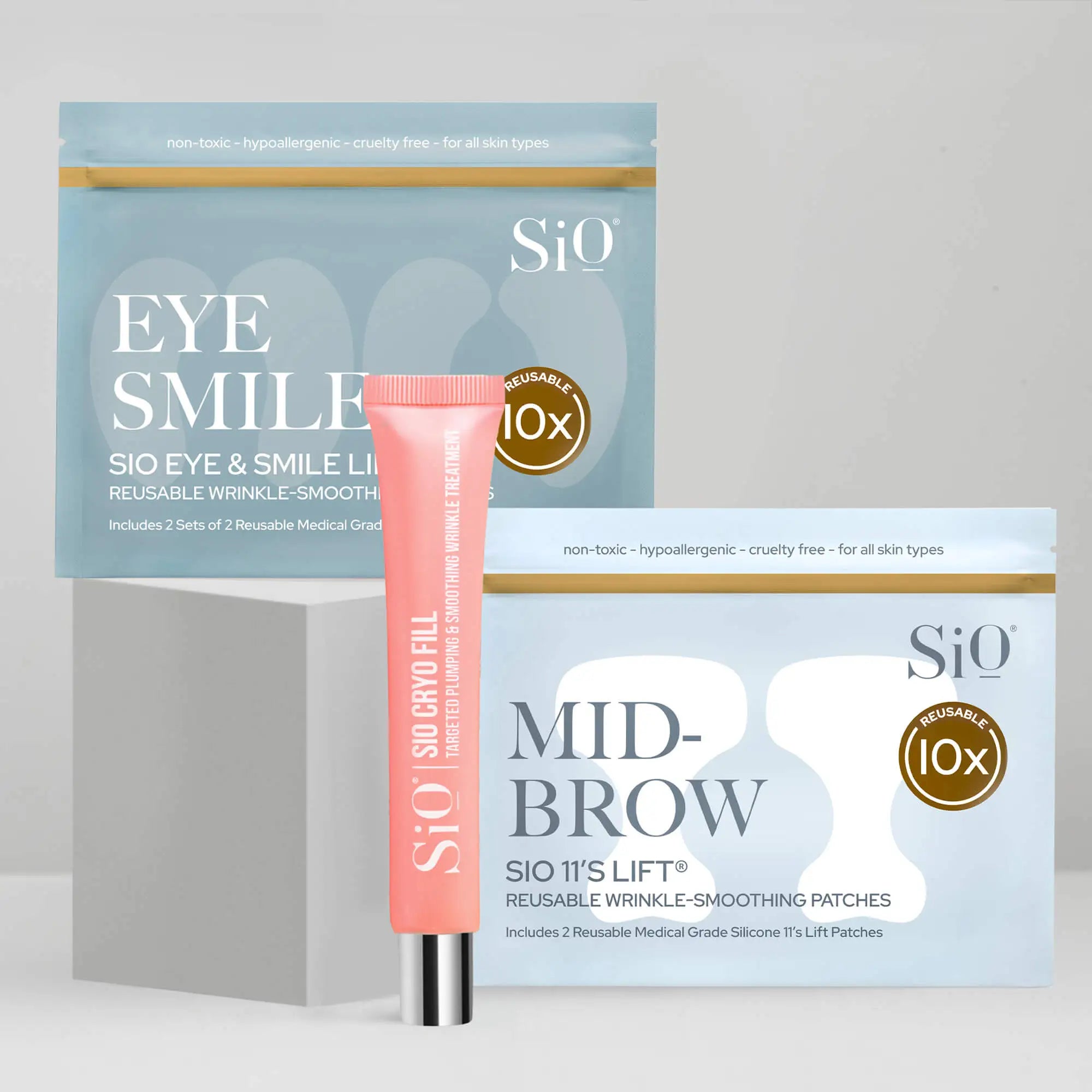 Skincare Set for Laugh Lines, Crow's Feet, and 11 Lines SiO Beauty