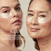 two women wearing eye patches