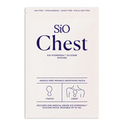 SIO Beauty reusable chest wrinkle smoothing silicone patch. Needle-free treatment for chest lines.