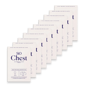 SIO Beauty Chest Hydroseal™ Silicone Patches for wrinkle smoothing. Reusable, non-toxic, hypoallergenic, cruelty-free for all skin types.