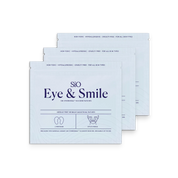 SIO Beauty Eye & Smile Hydroseal silicone patches for wrinkle smoothing. Reusable, non-toxic, hypoallergenic.