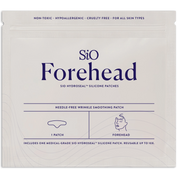 SIO Beauty Forehead Hydroseal patch for wrinkle smoothing. Medical-grade silicone, reusable up to 10x.