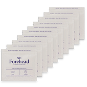 SIO Beauty Forehead Hydroseal™ silicone patches for wrinkle smoothing. Reusable, non-toxic, hypoallergenic, cruelty-free.