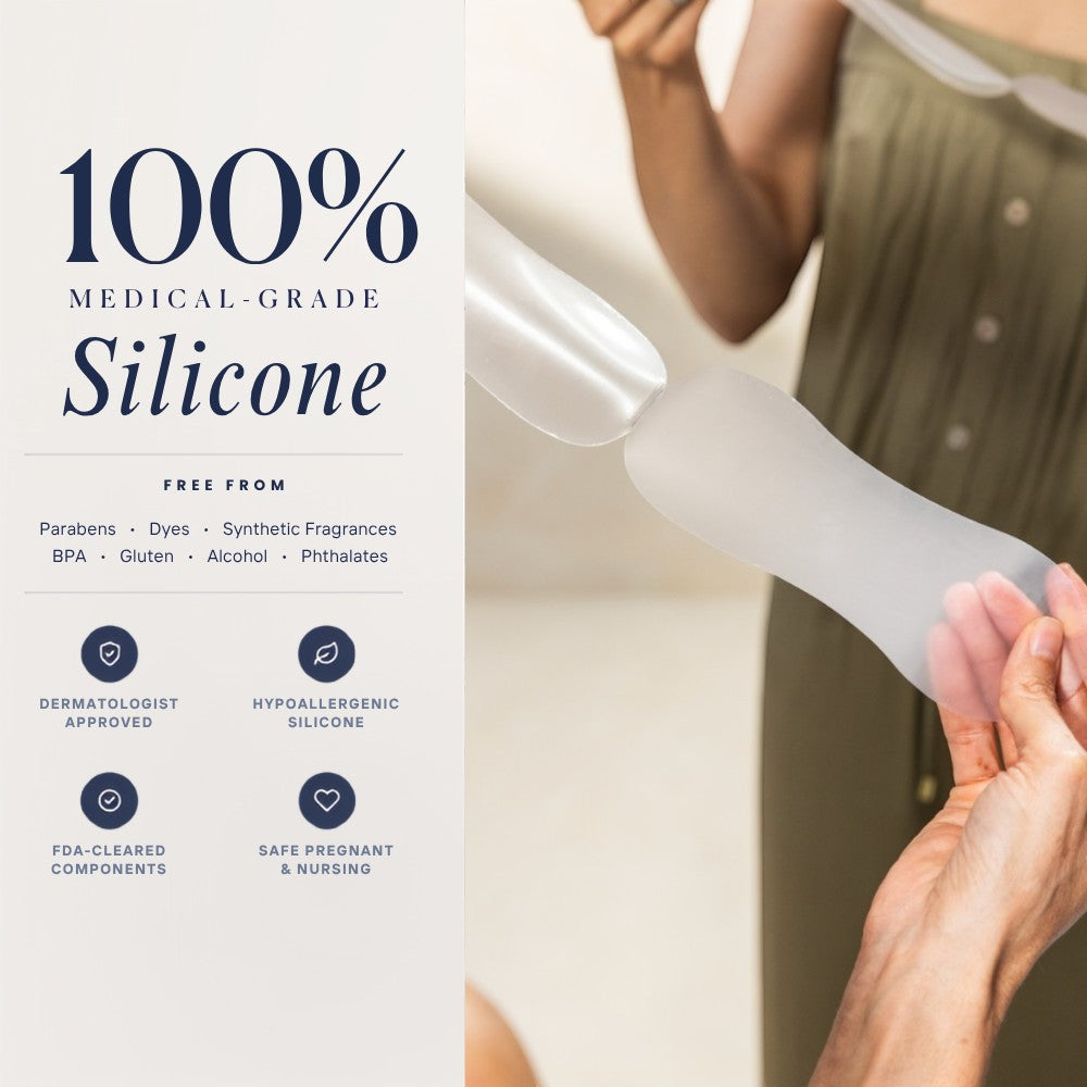 SIO Beauty Neck Hydroseal medical-grade silicone patch for hydrating and smoothing neck skin wrinkles